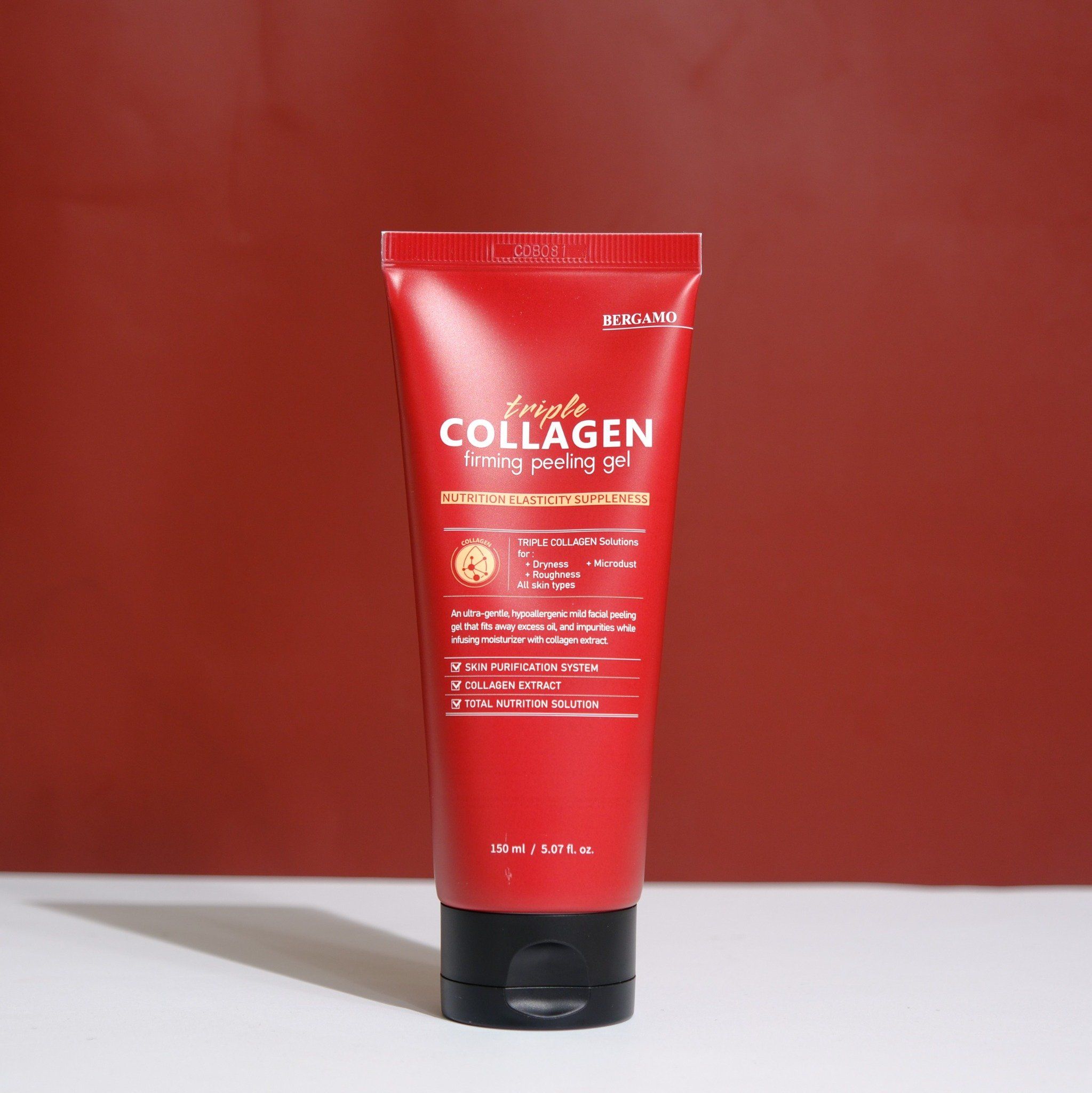 TẨY DA CHẾT COLLAGEN SĂN CHẮC BERGAMO TRIPLE COLLAGEN FIRMING PEELING GEL 150ML