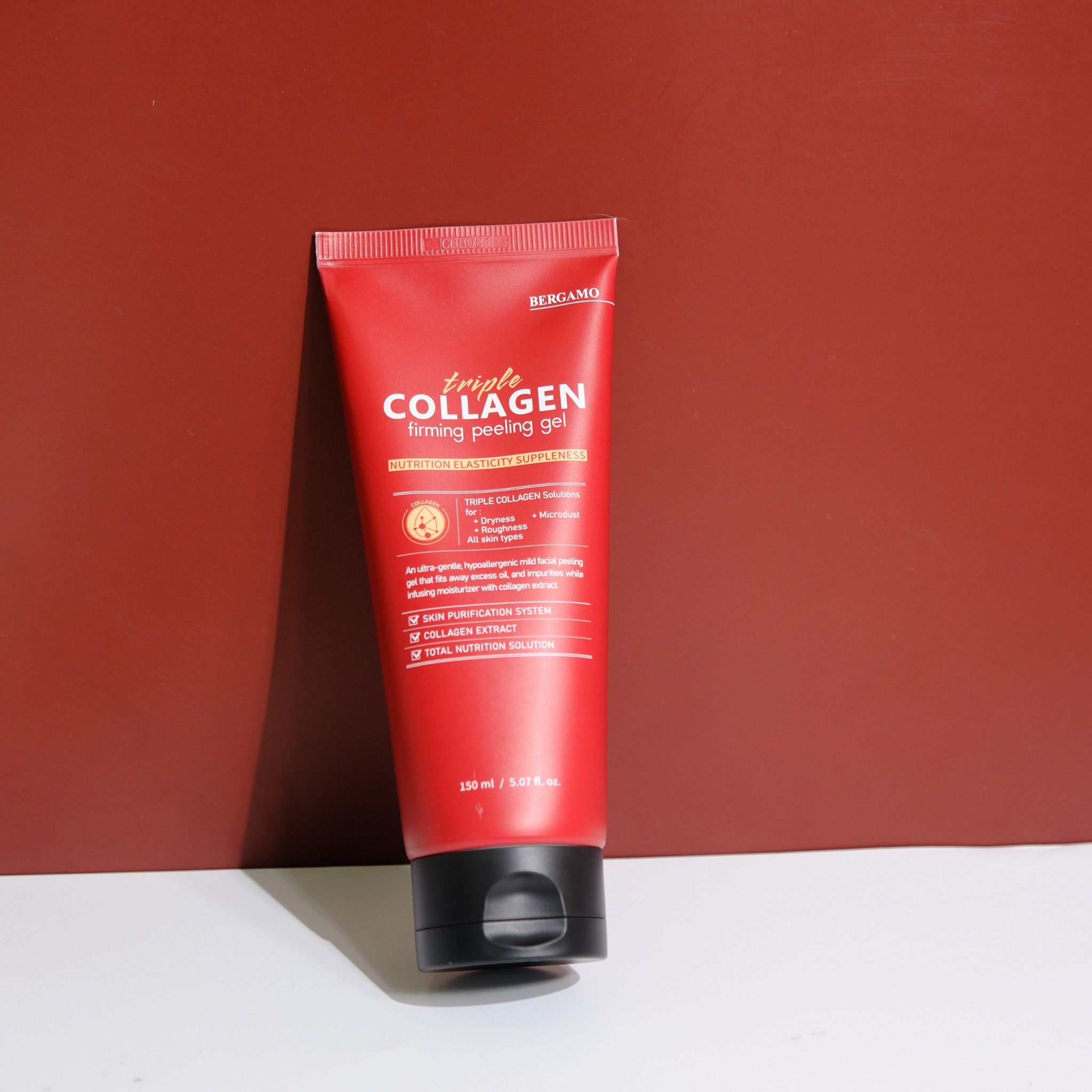 TẨY DA CHẾT COLLAGEN SĂN CHẮC BERGAMO TRIPLE COLLAGEN FIRMING PEELING GEL 150ML