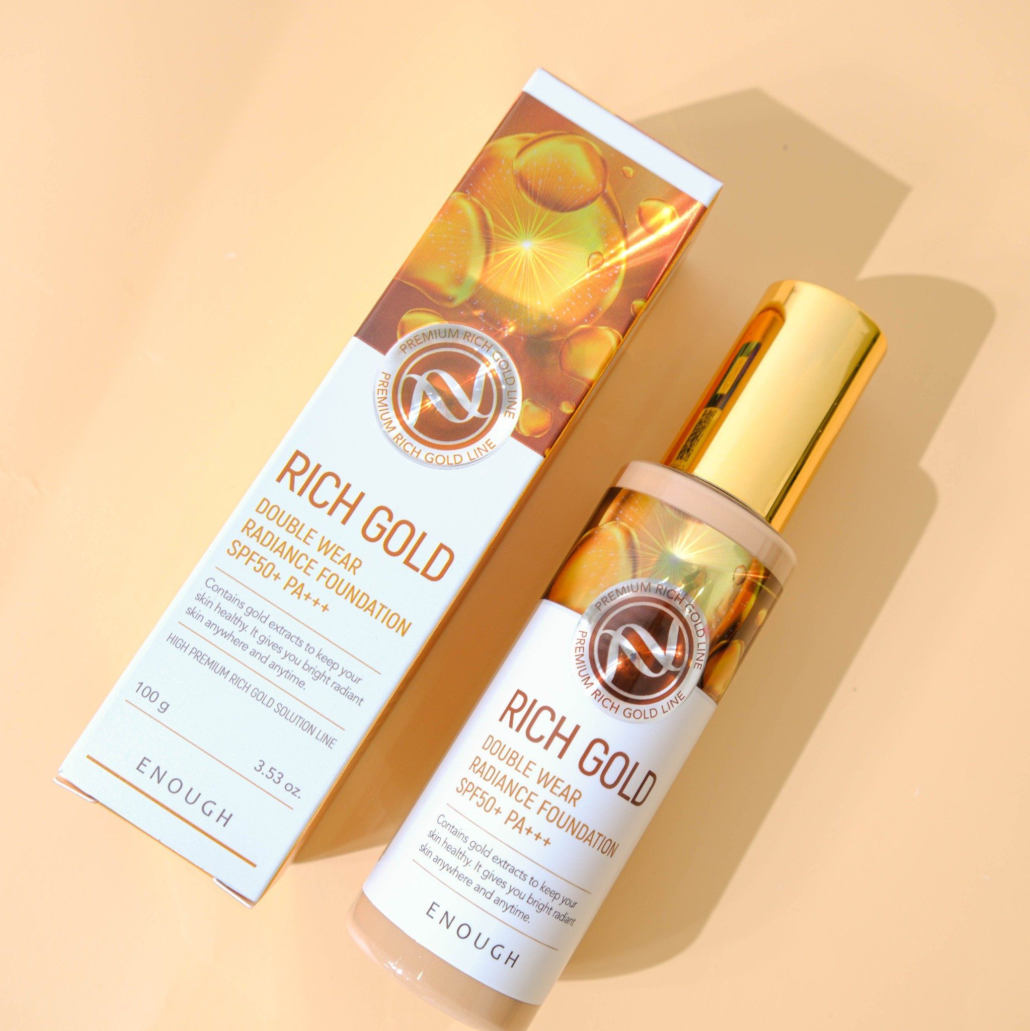 KEM NỀN VÀNG CAO CẤP ENOUGH PREMIUM RICH GOLD DOUBLE WEAR RADIANCE FOUNDATION 100ML
