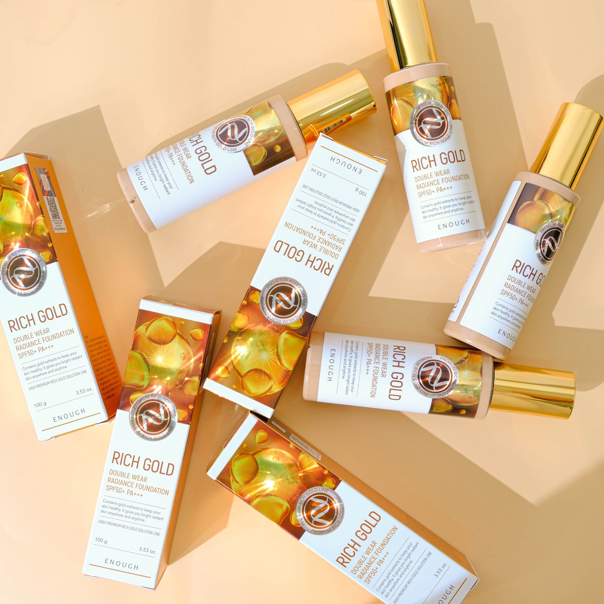 KEM NỀN VÀNG CAO CẤP ENOUGH PREMIUM RICH GOLD DOUBLE WEAR RADIANCE FOUNDATION 100ML