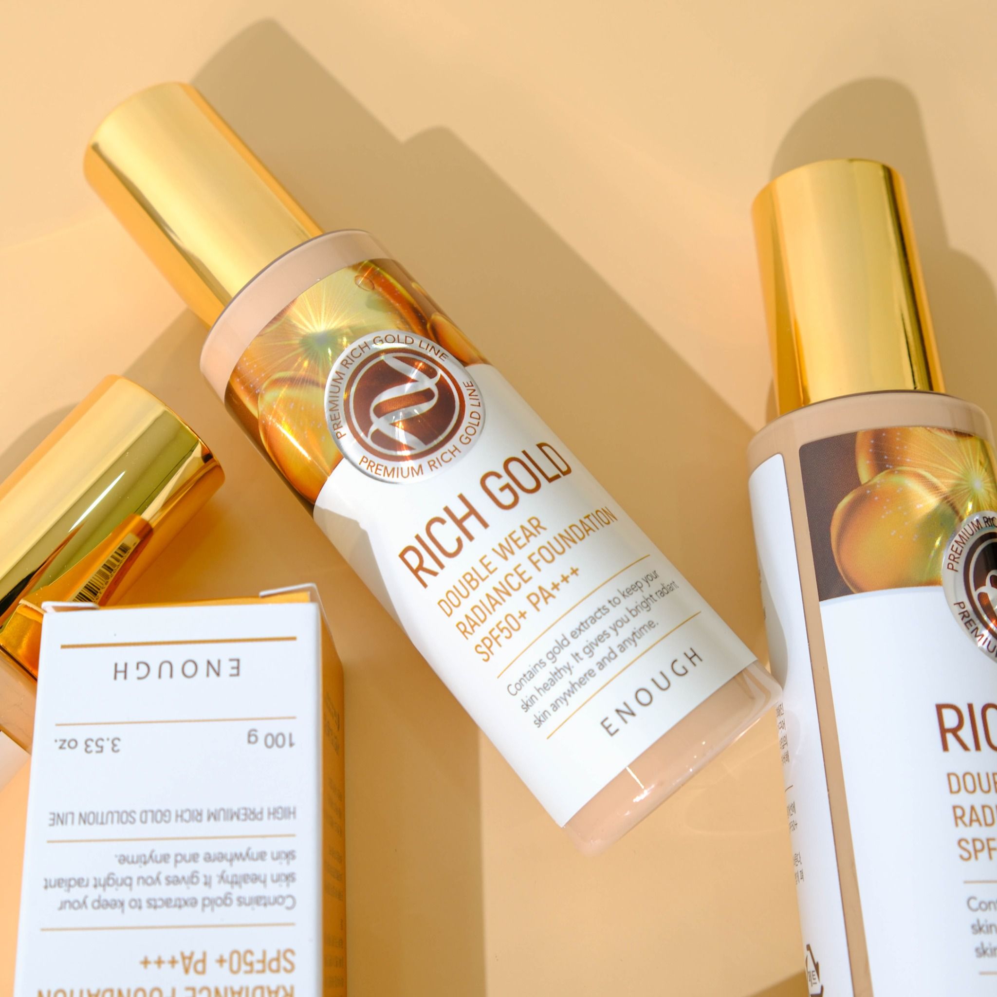 KEM NỀN VÀNG CAO CẤP ENOUGH PREMIUM RICH GOLD DOUBLE WEAR RADIANCE FOUNDATION 100ML