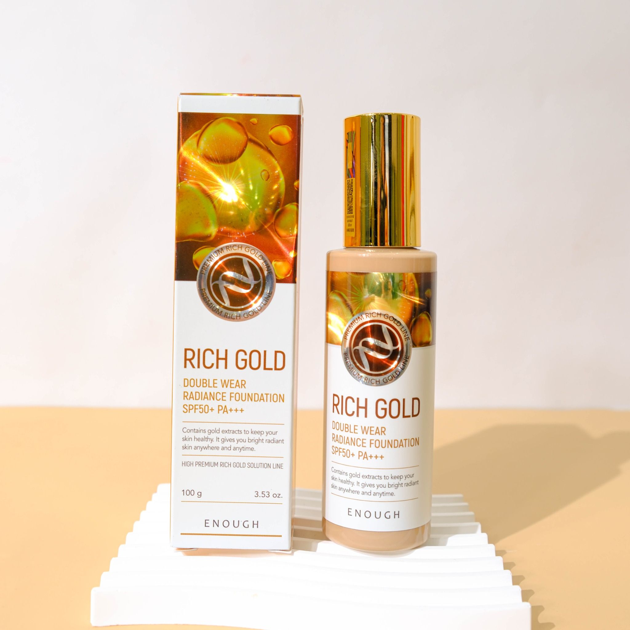 KEM NỀN VÀNG CAO CẤP ENOUGH PREMIUM RICH GOLD DOUBLE WEAR RADIANCE FOUNDATION 100ML