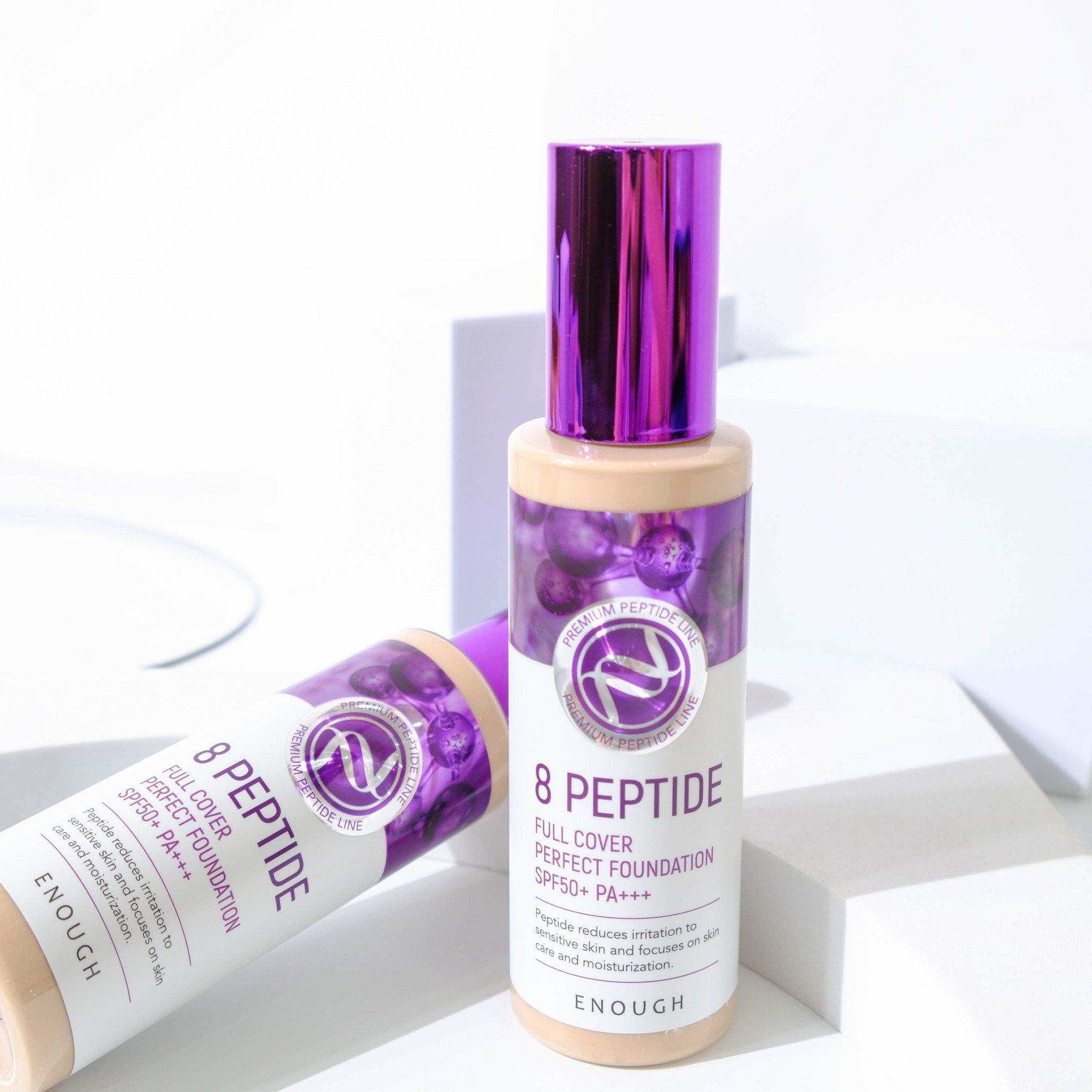 KEM NỀN PEPTIDE CAO CẤP ENOUGH PREMIUM 8 PEPTIDE FULL COVER PERFECT FOUNDATION 100ML