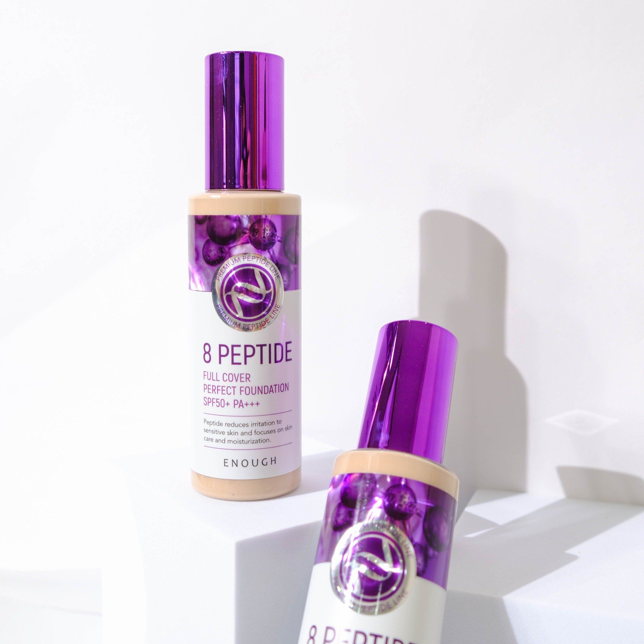 KEM NỀN PEPTIDE CAO CẤP ENOUGH PREMIUM 8 PEPTIDE FULL COVER PERFECT FOUNDATION 100ML