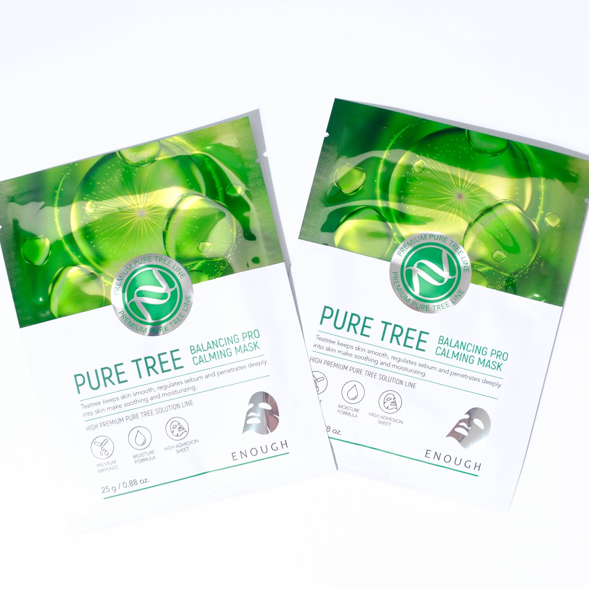 MẶT NẠ TRÀM TRÀ CAO CẤP ENOUGH PURE TREE BALANCING PRO CALMING MASK (HỘP 10 MIẾNG)