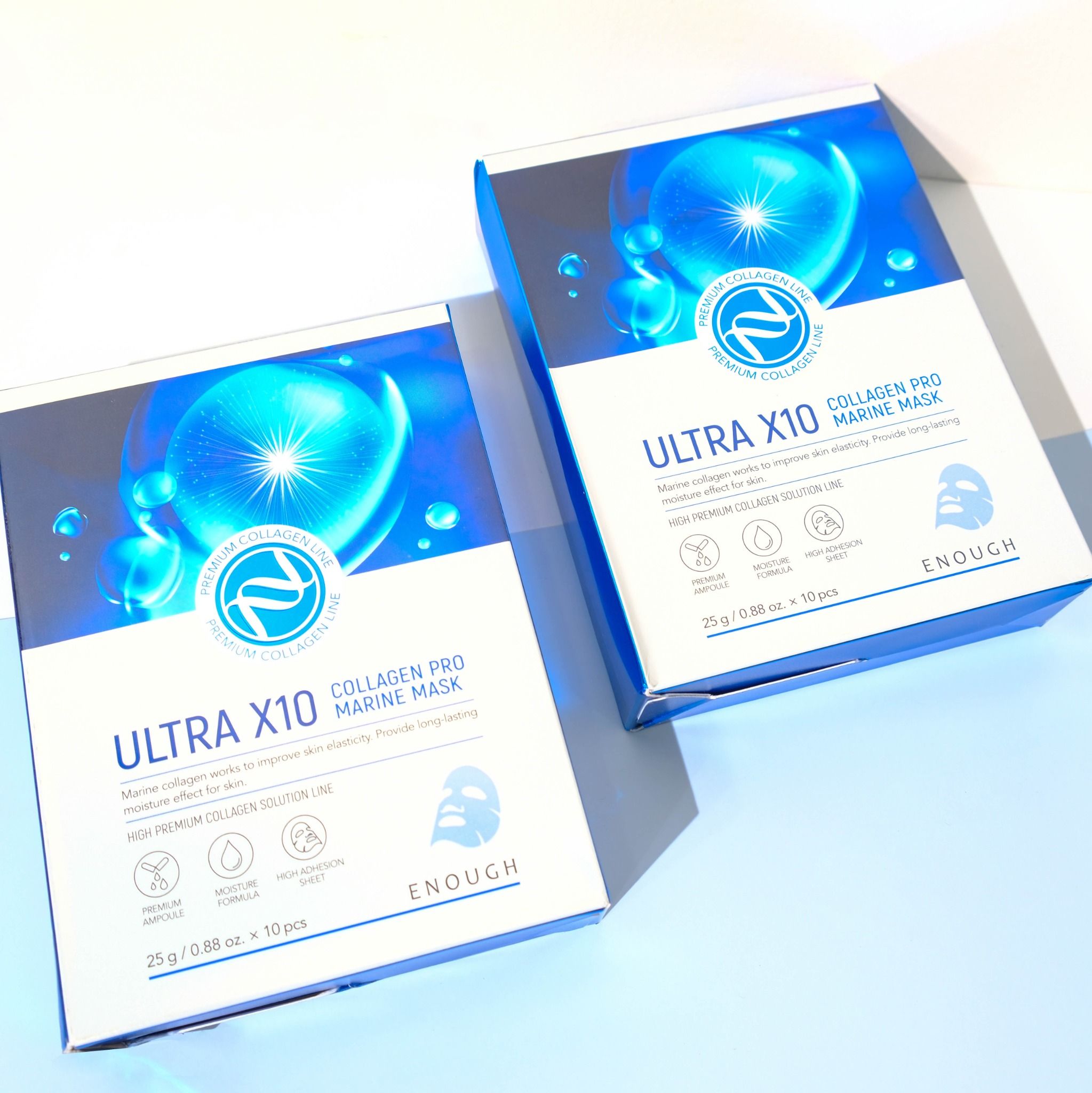 MẶT NẠ COLLAGEN CAO CẤP ENOUGH ULTRA X10 COLLAGEN PRO MARINE MASK ( HỘP 10 MIẾNG)
