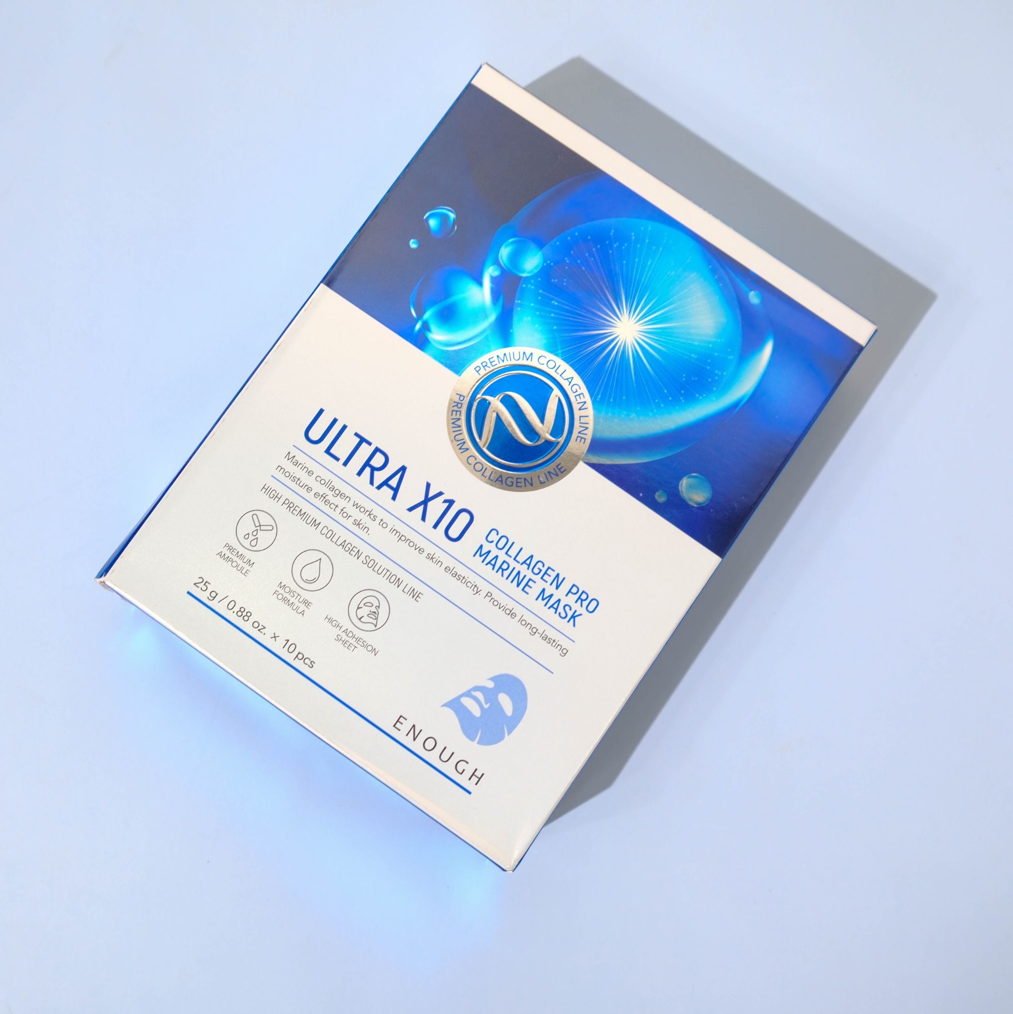 MẶT NẠ COLLAGEN CAO CẤP ENOUGH ULTRA X10 COLLAGEN PRO MARINE MASK ( HỘP 10 MIẾNG)