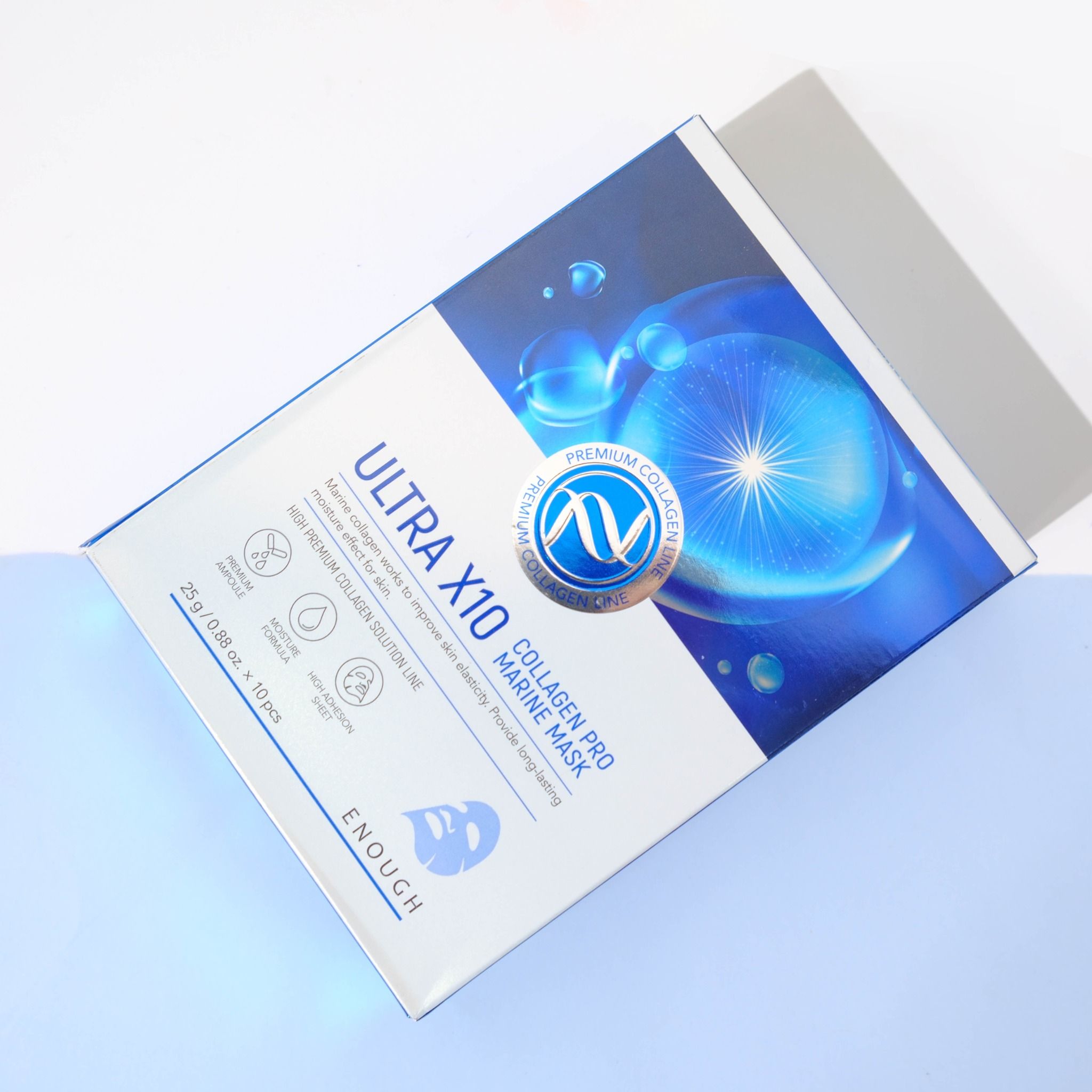 MẶT NẠ COLLAGEN CAO CẤP ENOUGH ULTRA X10 COLLAGEN PRO MARINE MASK ( HỘP 10 MIẾNG)