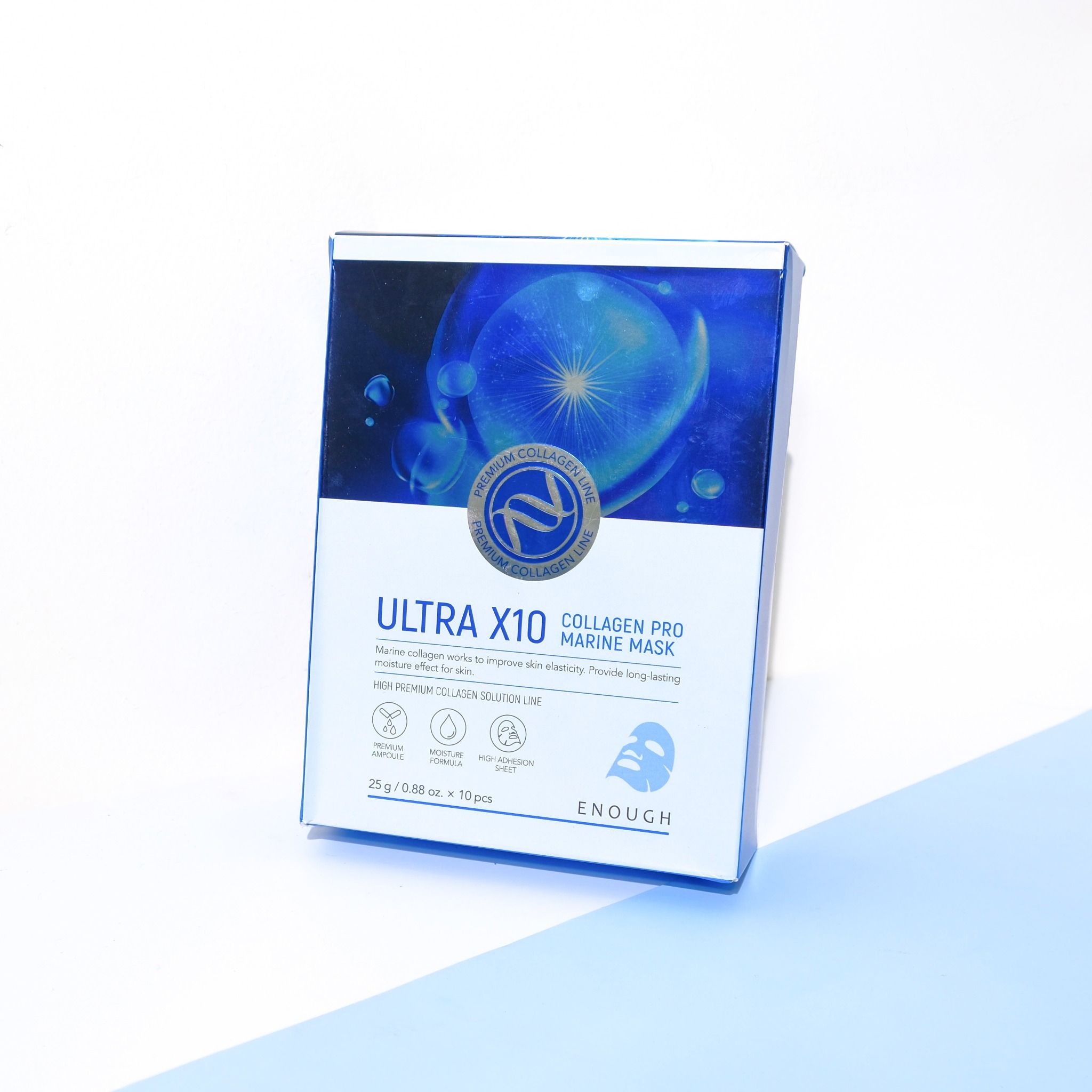 MẶT NẠ COLLAGEN CAO CẤP ENOUGH ULTRA X10 COLLAGEN PRO MARINE MASK ( HỘP 10 MIẾNG)