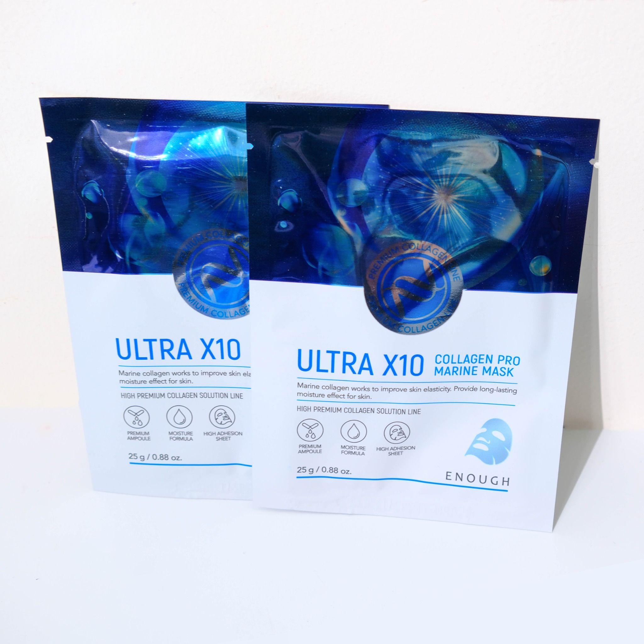 MẶT NẠ COLLAGEN CAO CẤP ENOUGH ULTRA X10 COLLAGEN PRO MARINE MASK ( HỘP 10 MIẾNG)
