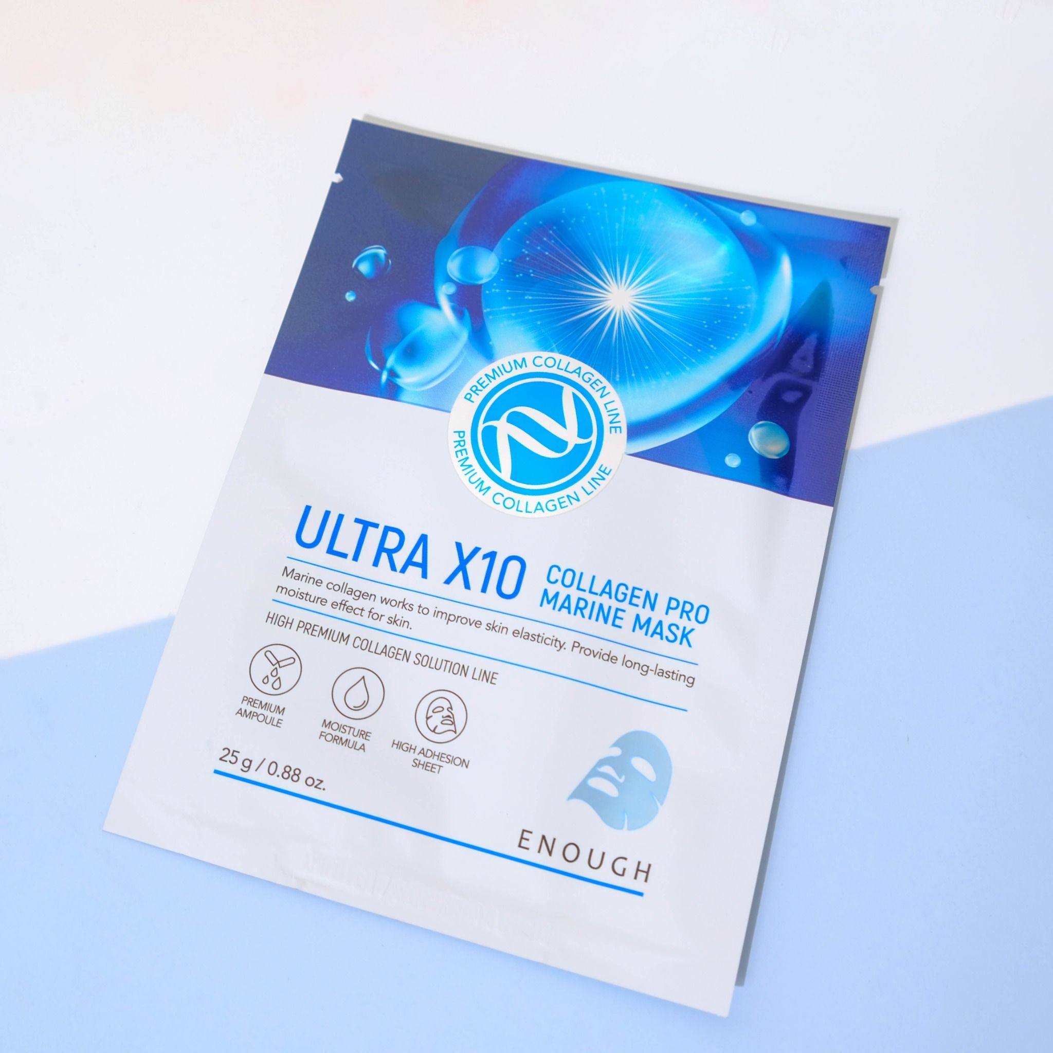 MẶT NẠ COLLAGEN CAO CẤP ENOUGH ULTRA X10 COLLAGEN PRO MARINE MASK ( HỘP 10 MIẾNG)