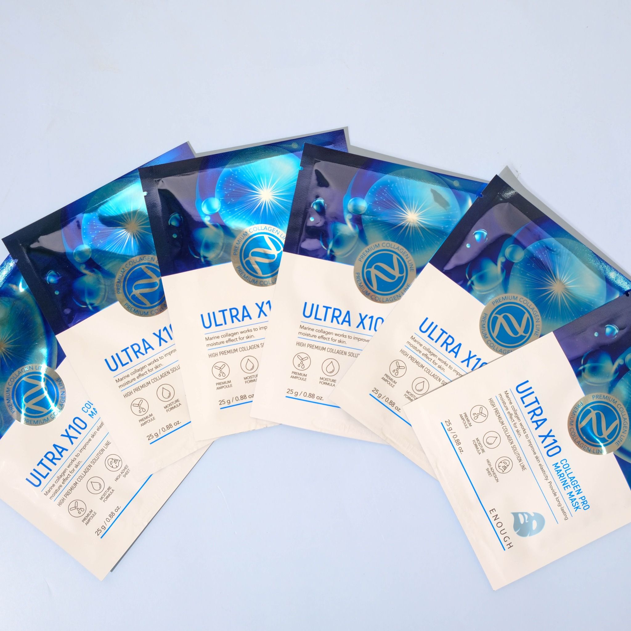 MẶT NẠ COLLAGEN CAO CẤP ENOUGH ULTRA X10 COLLAGEN PRO MARINE MASK ( HỘP 10 MIẾNG)