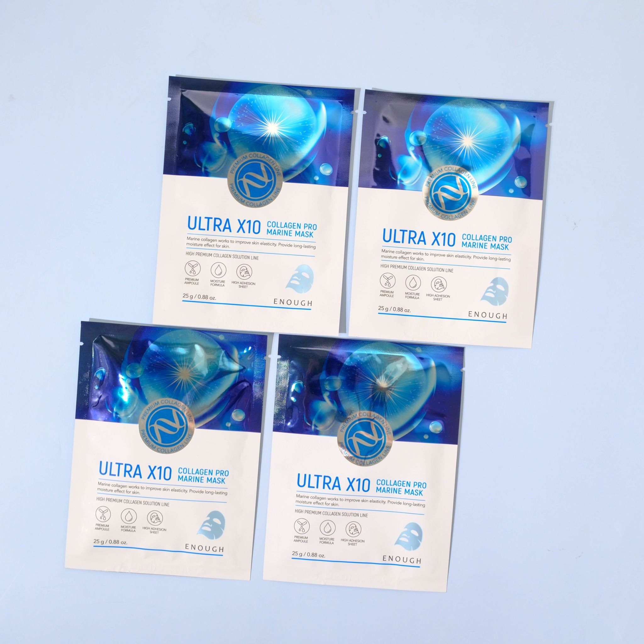 MẶT NẠ COLLAGEN CAO CẤP ENOUGH ULTRA X10 COLLAGEN PRO MARINE MASK ( HỘP 10 MIẾNG)