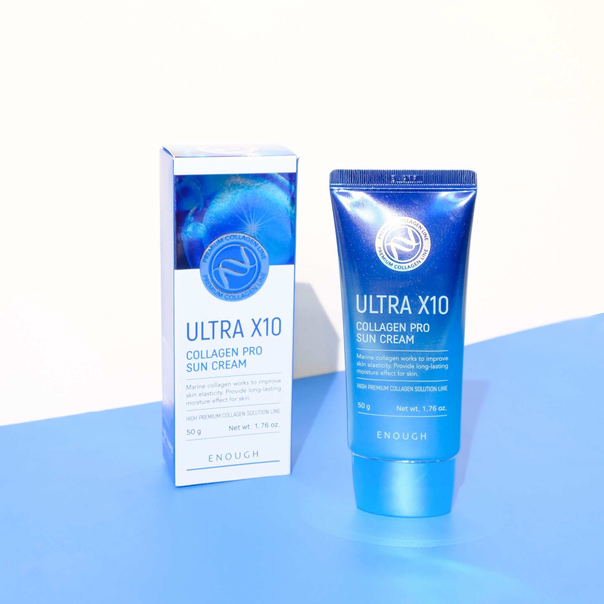 KEM CHỐNG NẮNG COLLAGEN CAO CẤP ENOUGH PREMIUM ULTRA X10 COLLAGEN SUN CREAM 50G