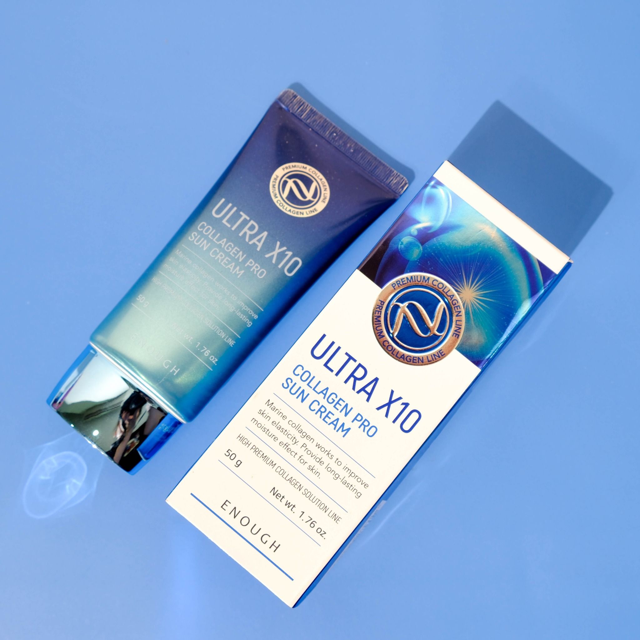 KEM CHỐNG NẮNG COLLAGEN CAO CẤP ENOUGH PREMIUM ULTRA X10 COLLAGEN SUN CREAM 50G