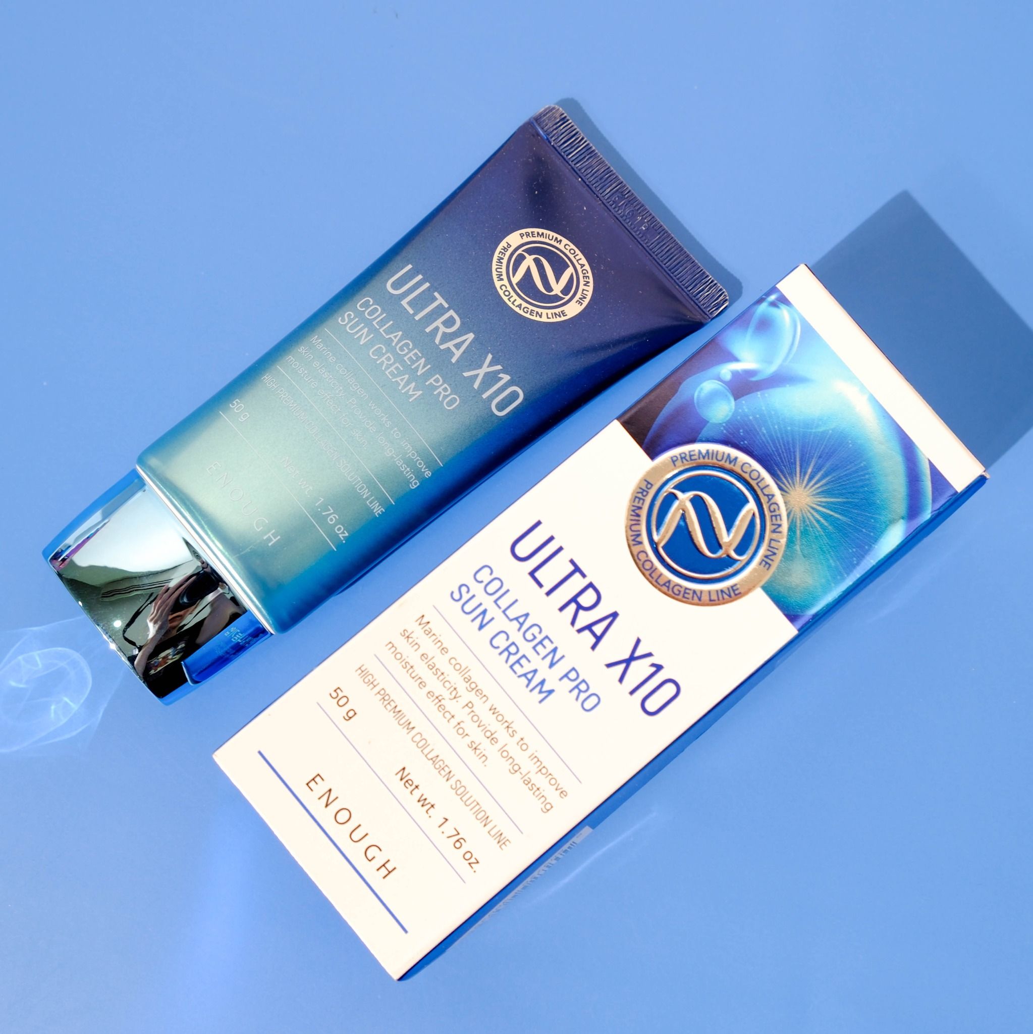 KEM CHỐNG NẮNG COLLAGEN CAO CẤP ENOUGH PREMIUM ULTRA X10 COLLAGEN SUN CREAM 50G