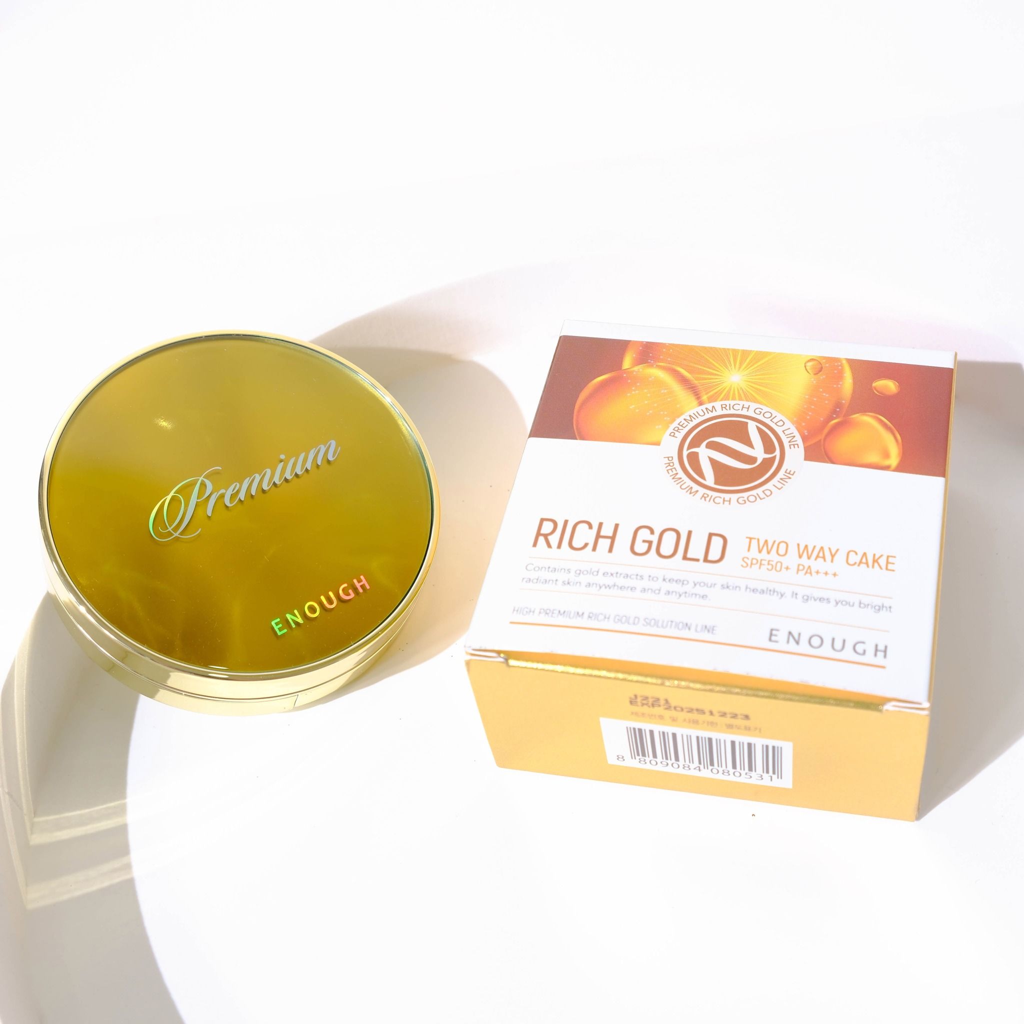 PHẤN PHỦ 2 LÕI VÀNG CAO CẤP ENOUGH RICH GOLD TWOWAY CAKE