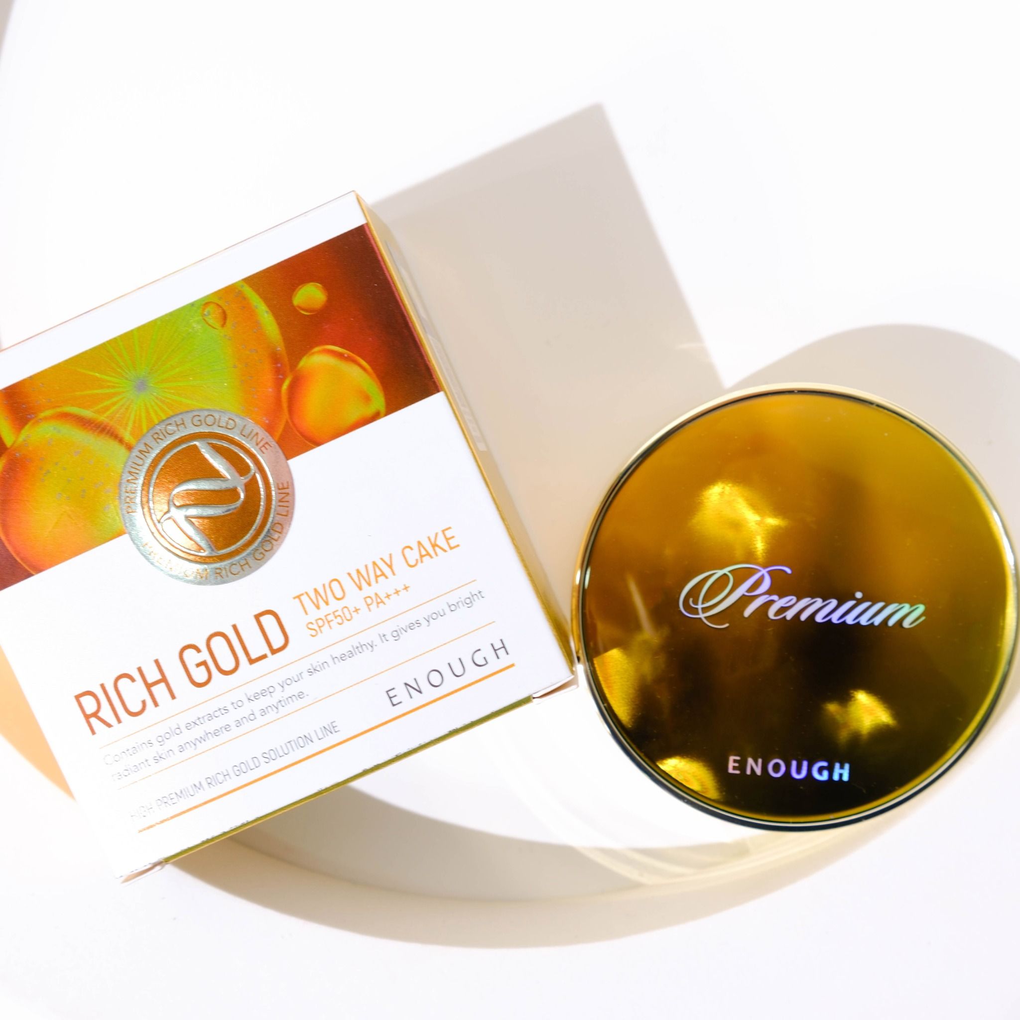 PHẤN PHỦ 2 LÕI VÀNG CAO CẤP ENOUGH RICH GOLD TWOWAY CAKE