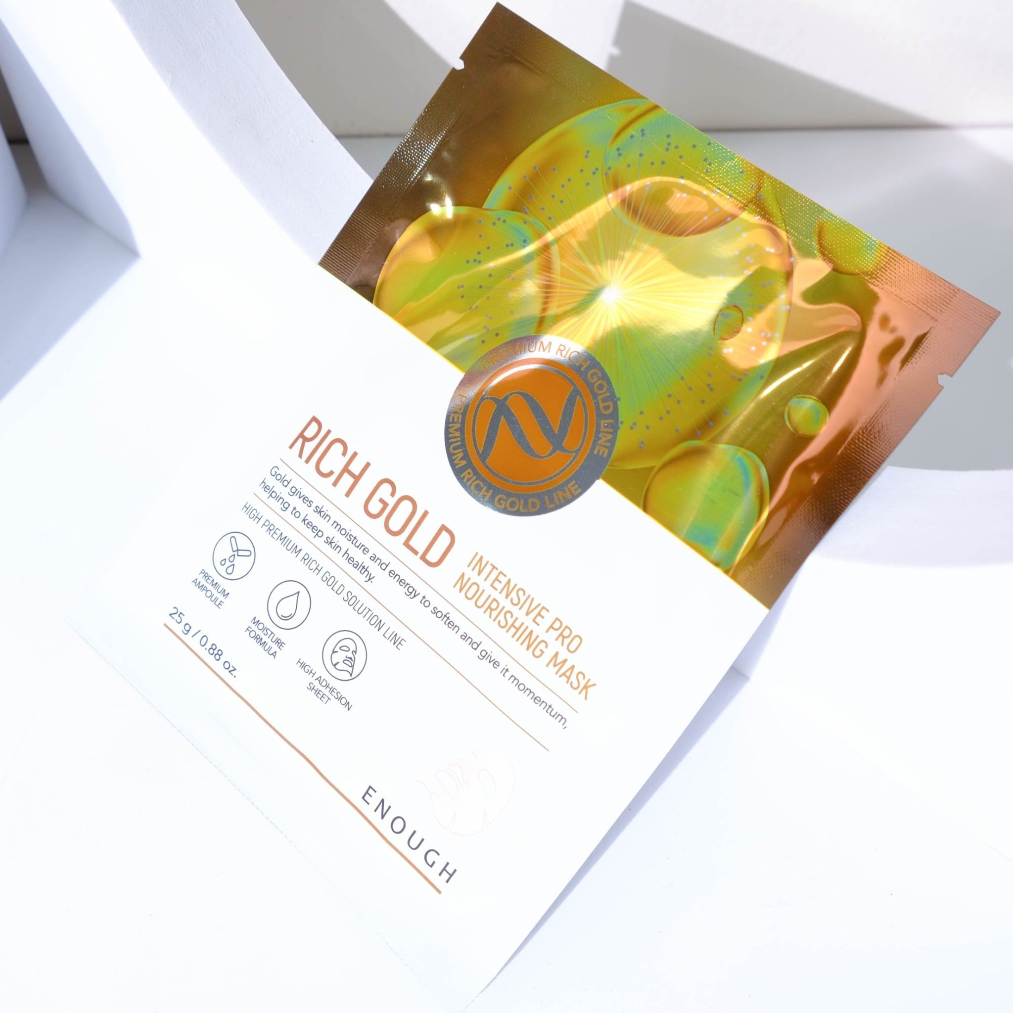 MẶT NẠ VÀNG CAO CẤP ENOUGH RICH GOLD INTENSIVE PRO NOURISHING MASK (HỘP 10 MIẾNG)