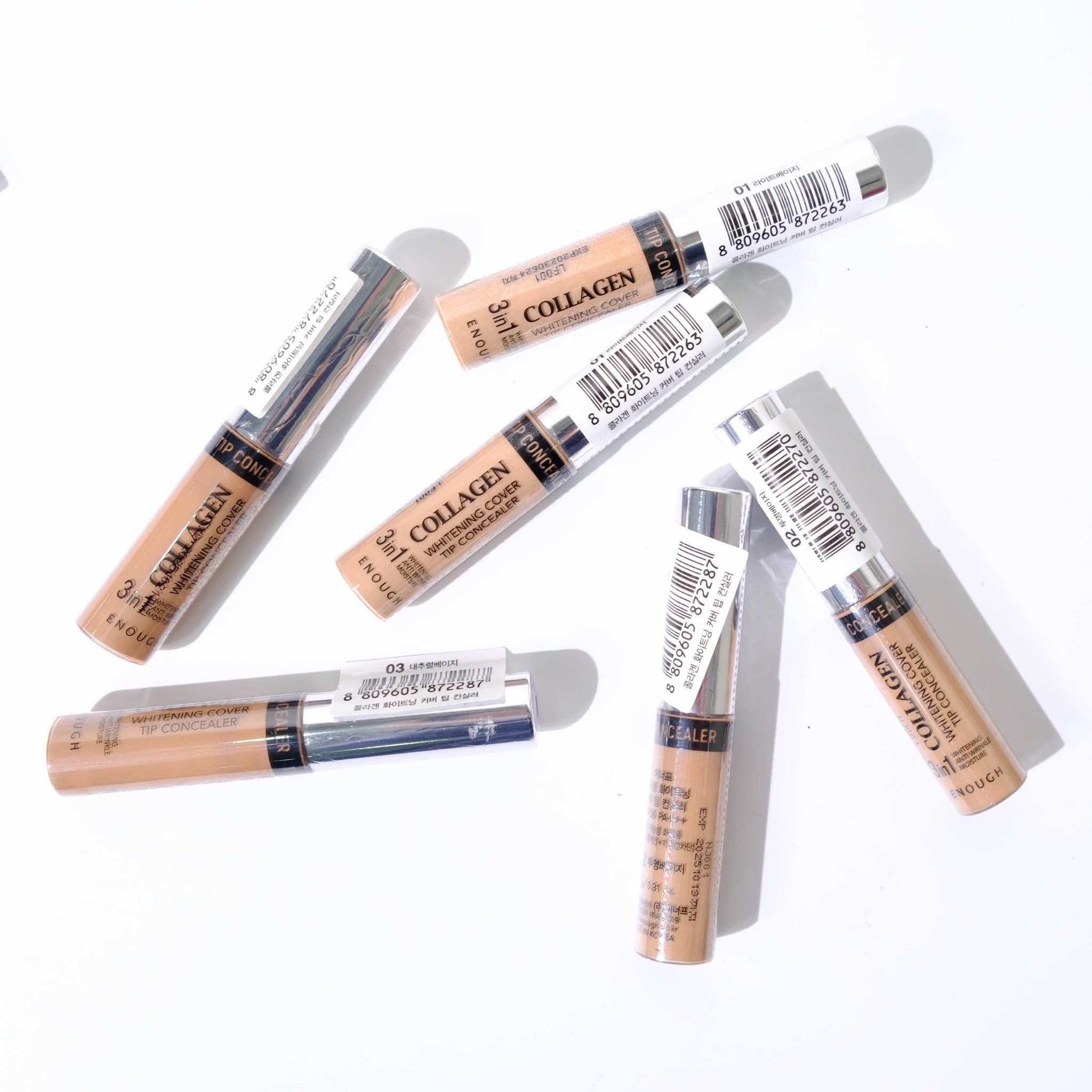 THANH CHE KHUYẾT ĐIỂM LÀM SÁNG DA COLLAGEN 3IN1 ENOUGH COLLAGEN WHITENING COVER TIP CONCEALER