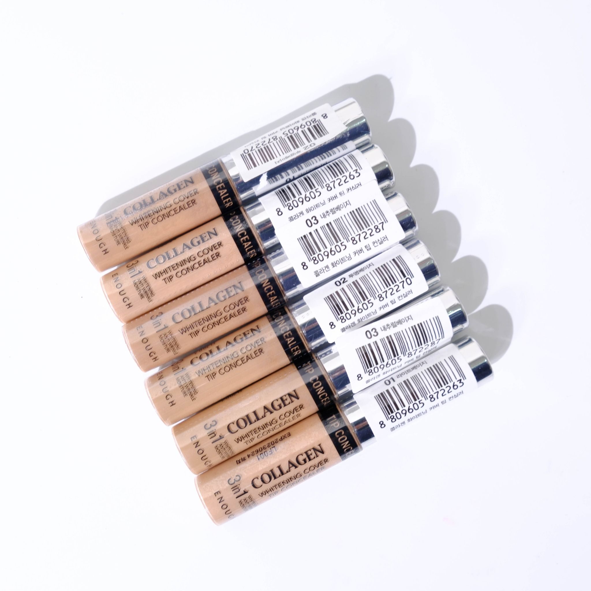 THANH CHE KHUYẾT ĐIỂM LÀM SÁNG DA COLLAGEN 3IN1 ENOUGH COLLAGEN WHITENING COVER TIP CONCEALER