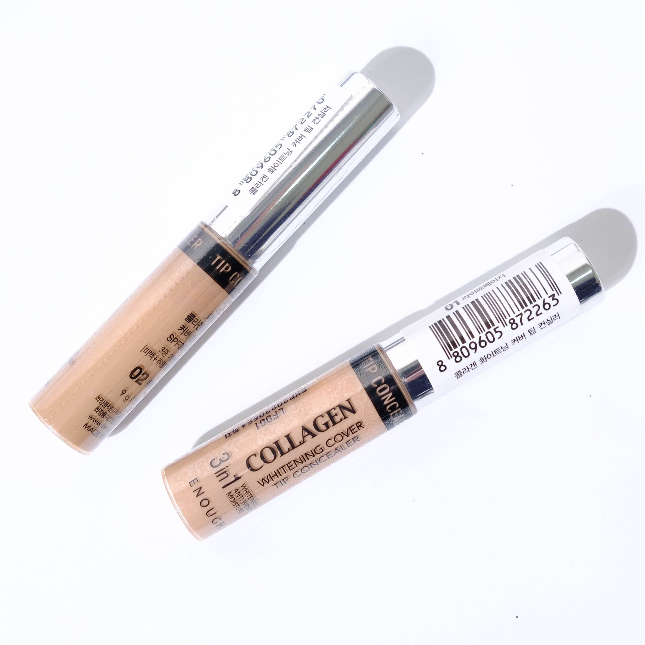 THANH CHE KHUYẾT ĐIỂM LÀM SÁNG DA COLLAGEN 3IN1 ENOUGH COLLAGEN WHITENING COVER TIP CONCEALER