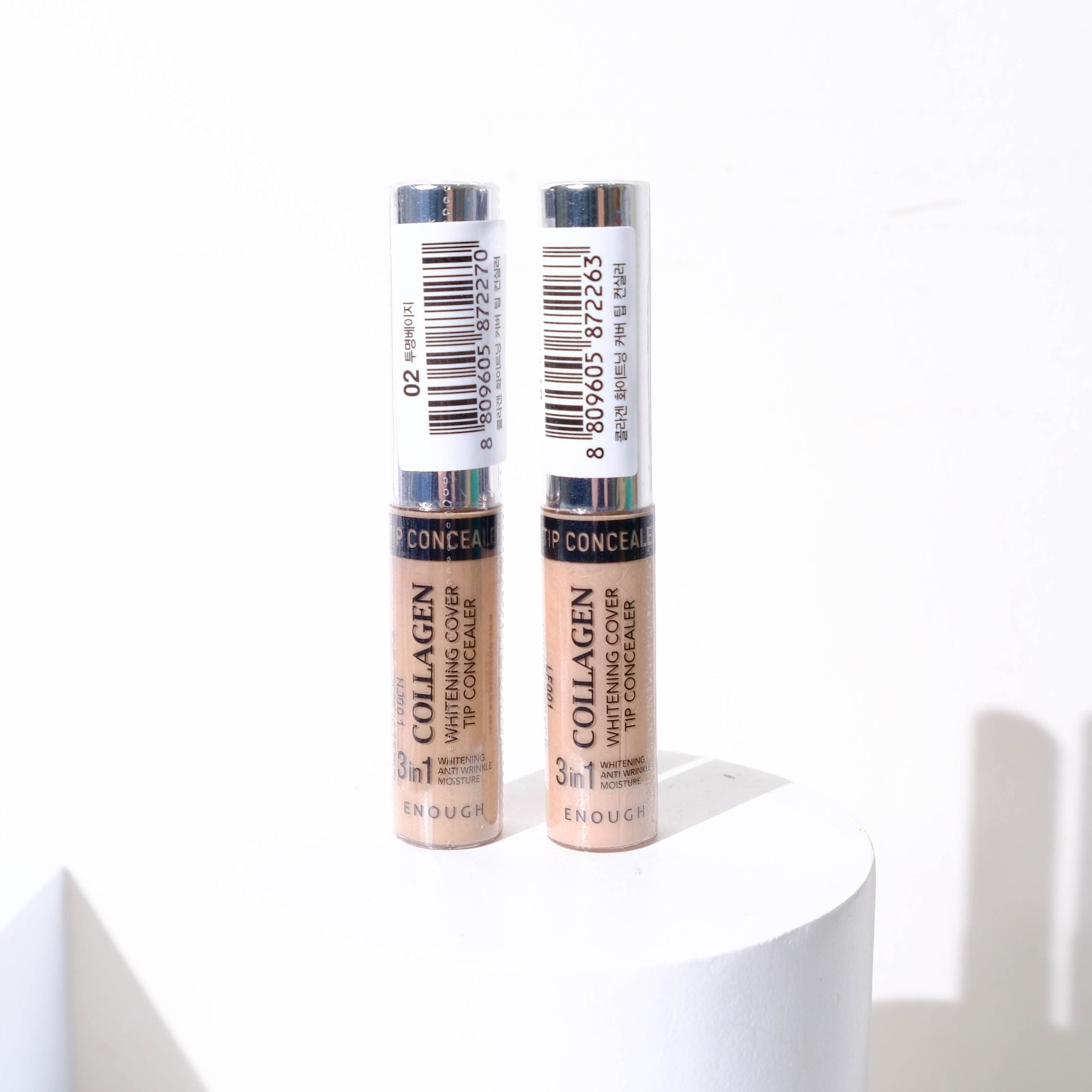 THANH CHE KHUYẾT ĐIỂM LÀM SÁNG DA COLLAGEN 3IN1 ENOUGH COLLAGEN WHITENING COVER TIP CONCEALER