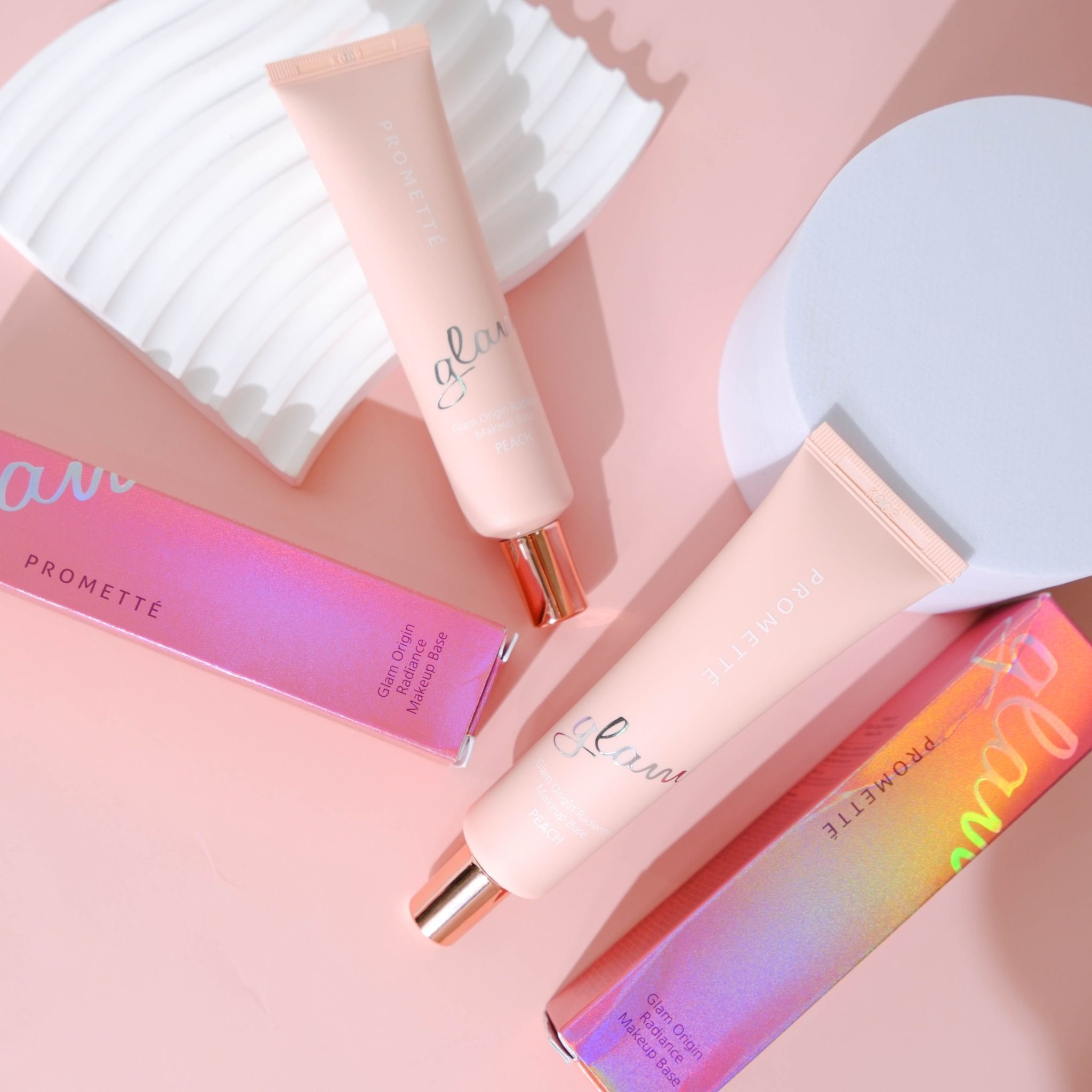 KEM LÓT GLAM ENOUGH PROMETTE GLAM ORIGIN RADIANCE MAKEUP BASE 30G - PEACH