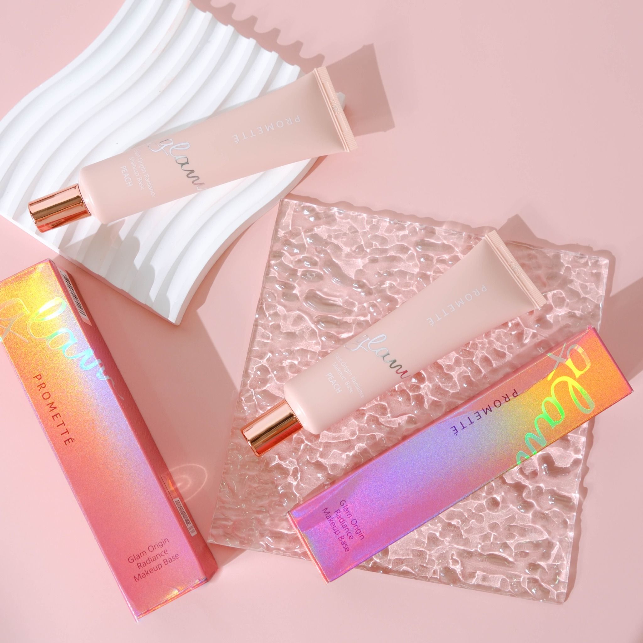 KEM LÓT GLAM ENOUGH PROMETTE GLAM ORIGIN RADIANCE MAKEUP BASE 30G - PEACH