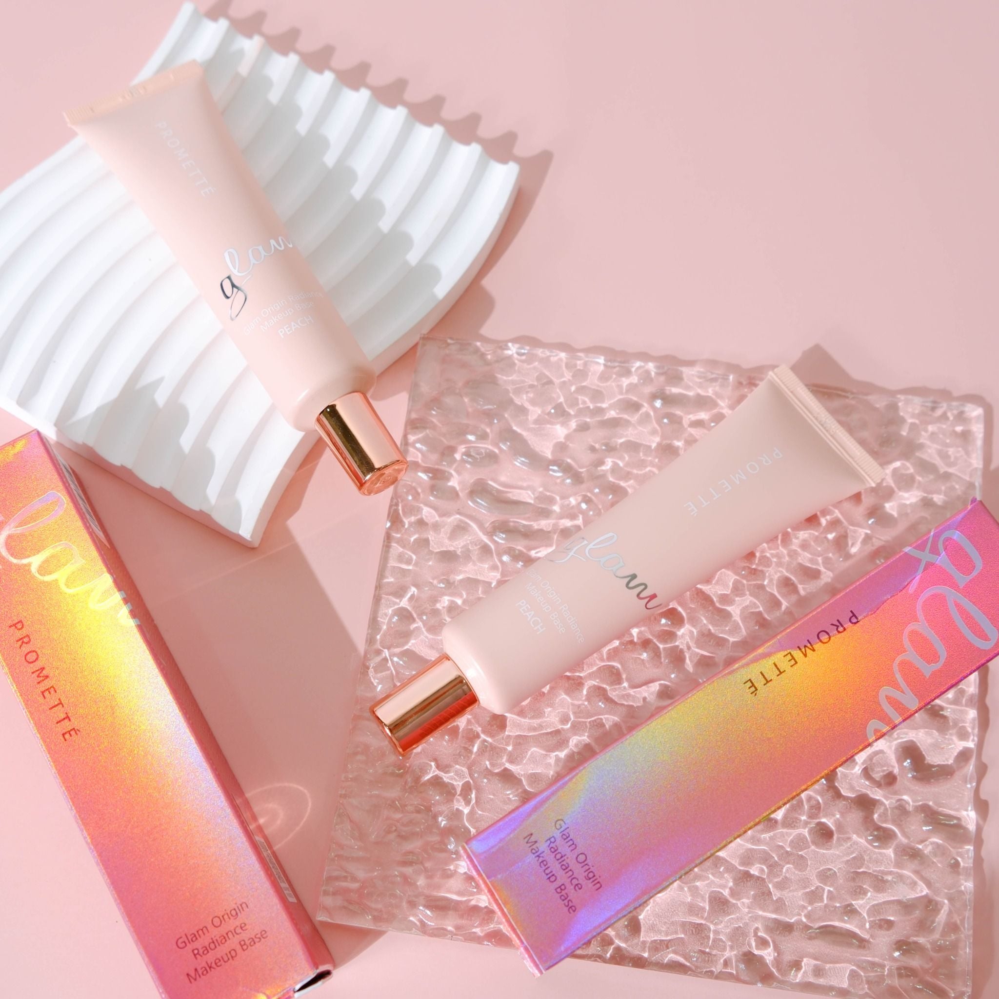 KEM LÓT GLAM ENOUGH PROMETTE GLAM ORIGIN RADIANCE MAKEUP BASE 30G - PEACH