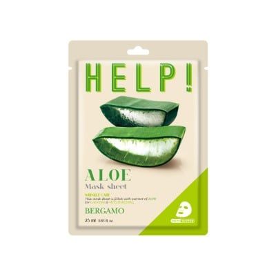 MẶT NẠ BERGAMO HELP MASK PACK ALOE - NHA ĐAM