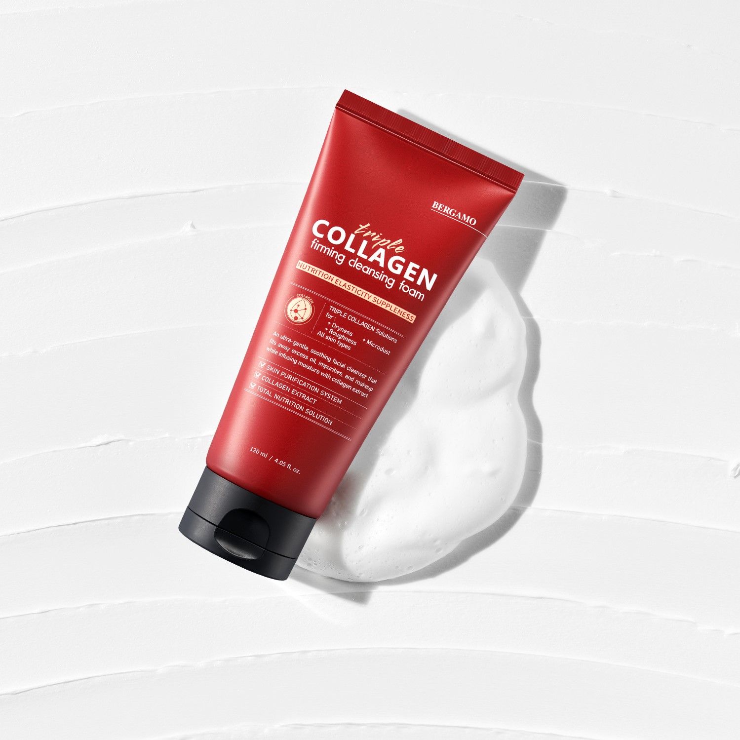 SỮA RỬA MẶT COLLAGEN SĂN CHẮC BERGAMO TRIPLE COLLAGEN FIRMING CLEANSING FOAM 120ML