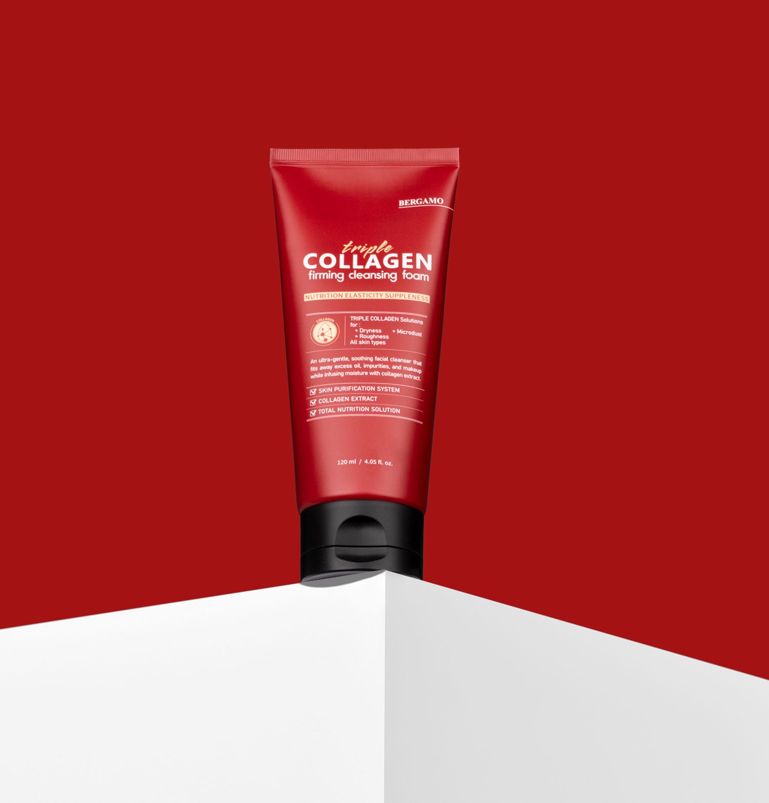 SỮA RỬA MẶT COLLAGEN SĂN CHẮC BERGAMO TRIPLE COLLAGEN FIRMING CLEANSING FOAM 120ML