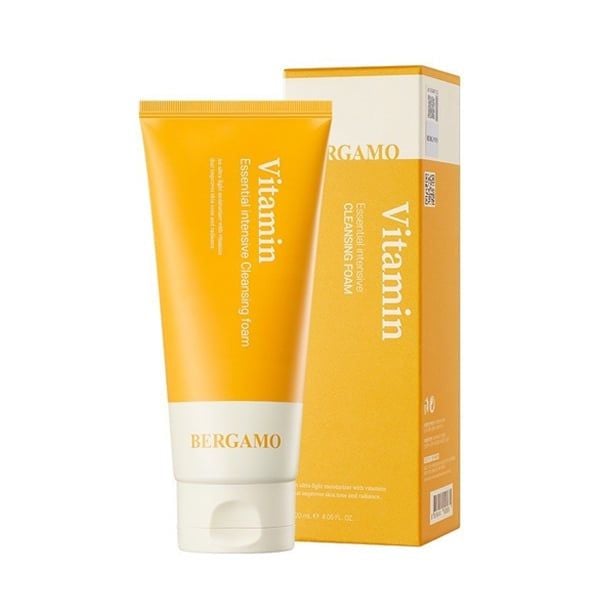 SỮA RỬA MẶT VITAMIN SÁNG DA BERGAMO INTENSIVE VITAMIN CLEANSING FOAM 120ML