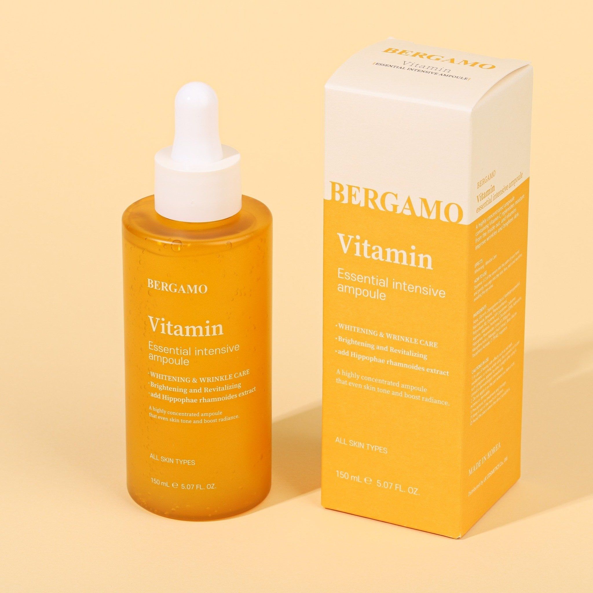 SERUM VITAMIN SÁNG DA BERGAMO VITAMIN ESSENTIAL INTENSIVE AMPOULE 150ML