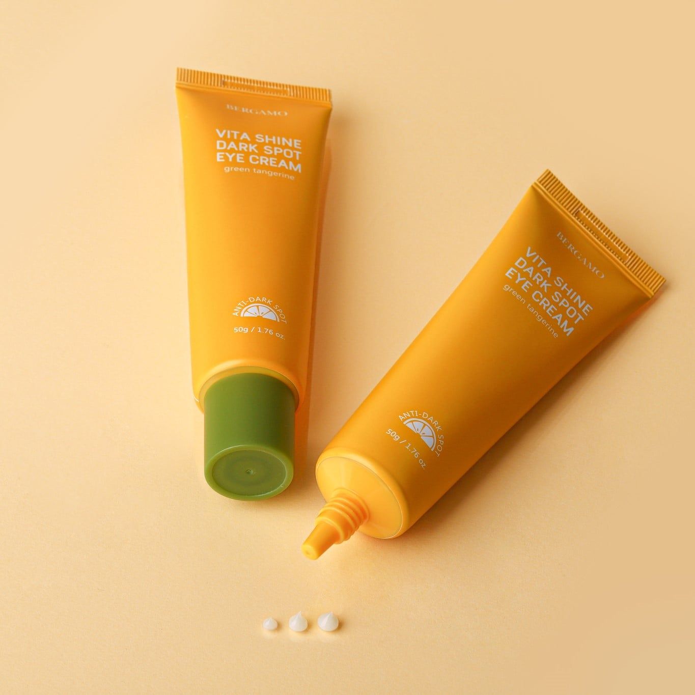 KEM DƯỠNG MẮT QUÝT XANH BERGAMO GREEN TANGERINE VITA SHINE DARK SPOT EYE CREAM 50G (TẶNG TUÝP 10ML)