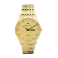 Đồng Hồ Nam Dây Thép Coral Star 1229SA Sapphire Chính Hãng Nhật Bản