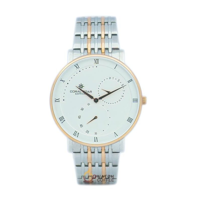 Đồng Hồ Nam 4 kim Coral Star 1243SB Sapphire Chính Hãng Nhật Bản