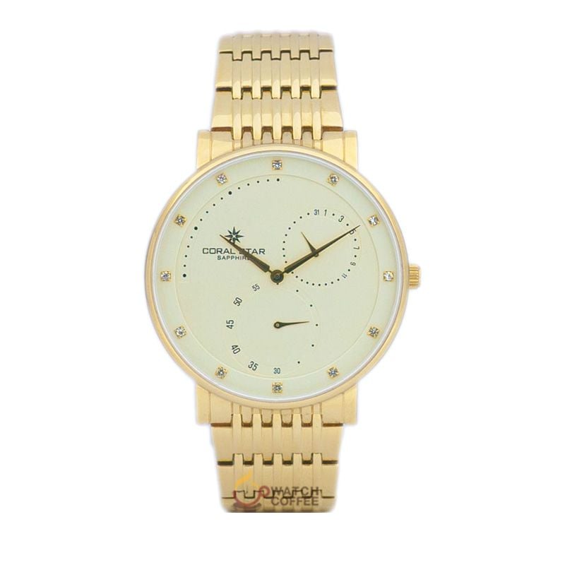 Đồng Hồ Nam 4 kim Coral Star 1243SB Sapphire Chính Hãng Nhật Bản