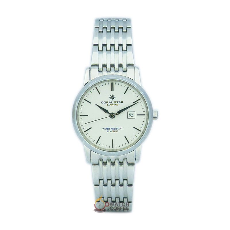 Đồng Hồ Nữ Dây Thép Coral Star 2218SA Sapphire Bảo Hành Chính Hãng