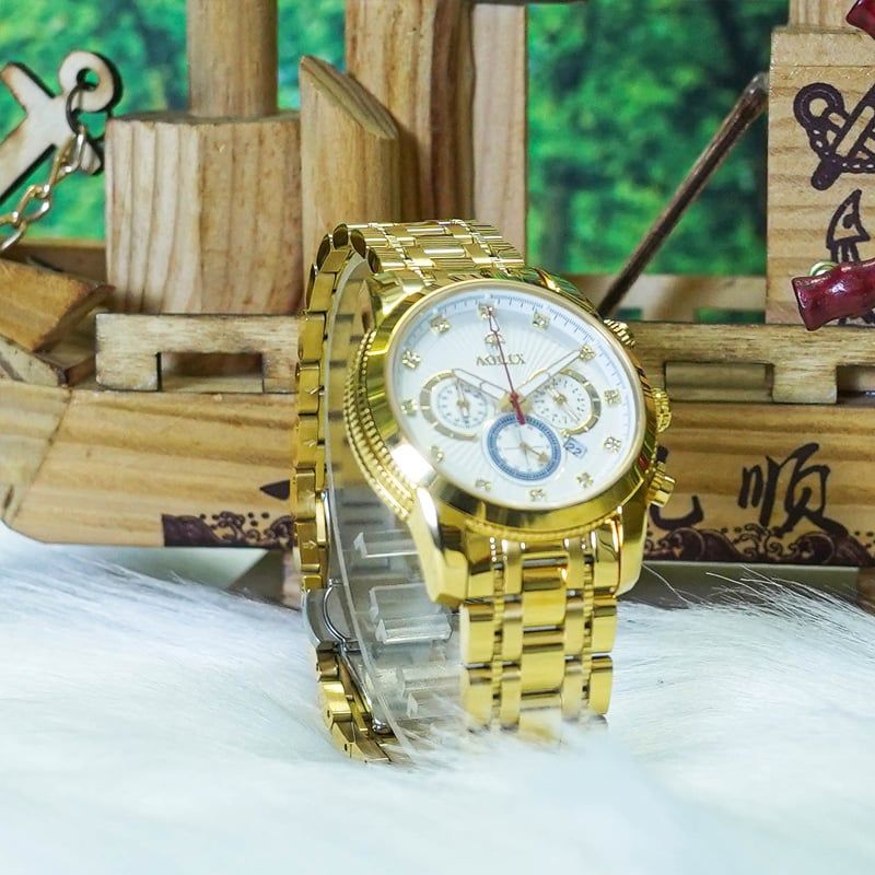 Đồng Hồ Chronograph Nam Aolix AL-7049G Sapphire Bảo Hành Chính Hãng 5 Năm