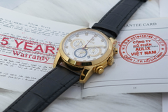 Đồng Hồ Chronograph Nam Aolix AL-7049G Sapphire Dây Da Bảo Hành 5 Năm