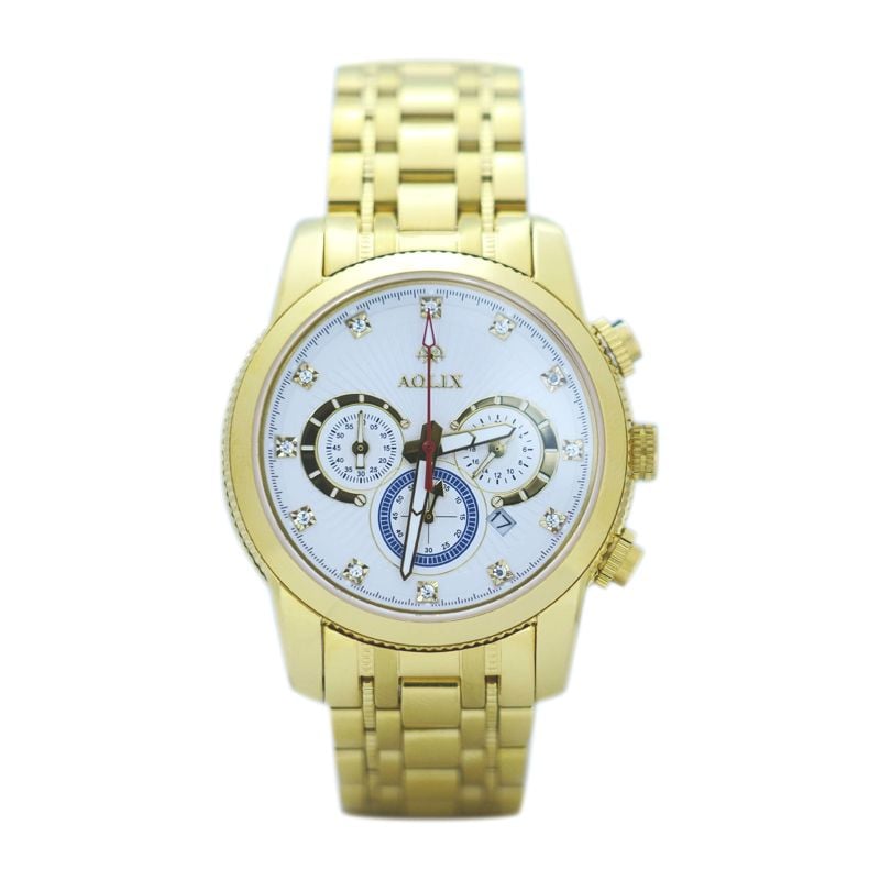 Đồng Hồ Chronograph Nam Aolix AL-7049G Sapphire Bảo Hành Chính Hãng 5 Năm