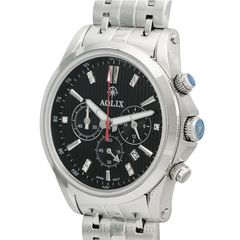 Đồng Hồ Chronograph Aolix AL-7050G Nam Sapphire Dây Thép