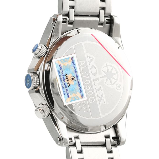 Đồng Hồ Chronograph Aolix AL-7050G Nam Sapphire Dây Thép