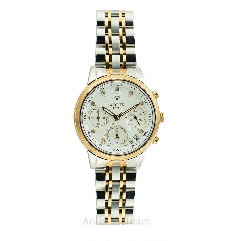 Đồng Hồ Nữ Chronograph Aolix AL-7069L Sapphire Bảo Hành Chính Hãng 5 Năm