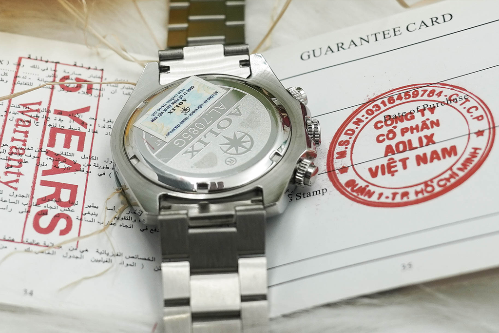 Đồng Hồ Nam Chronograph Tachymetre Aolix AL-7085G Sapphire Bảo Hành Chính Hãng 5 Năm