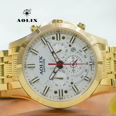 Đồng Hồ Nam Chronograph 6 Kim Aolix AL-7089G Sapphire Bảo Hành Chính Hãng 5 Năm