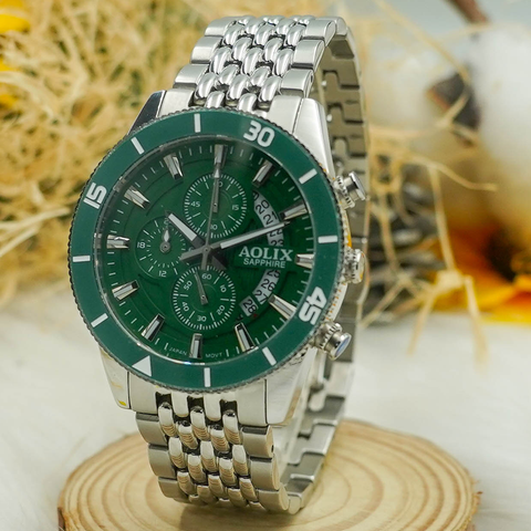 Đồng Hồ Nam Dây Thép 6 Kim Aolix AL-7090G Sapphire Bảo Hành Chính Hãng 5 Năm