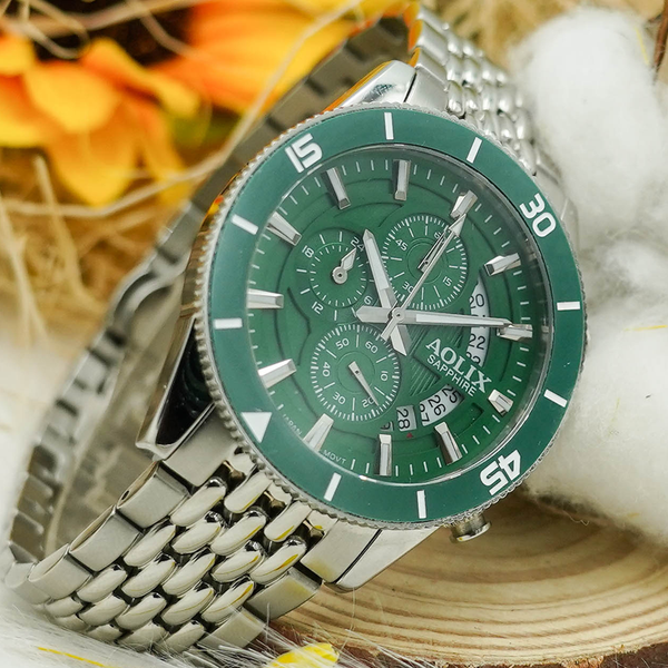 Đồng Hồ Nam Dây Thép 6 Kim Aolix AL-7090G Sapphire Bảo Hành Chính Hãng 5 Năm